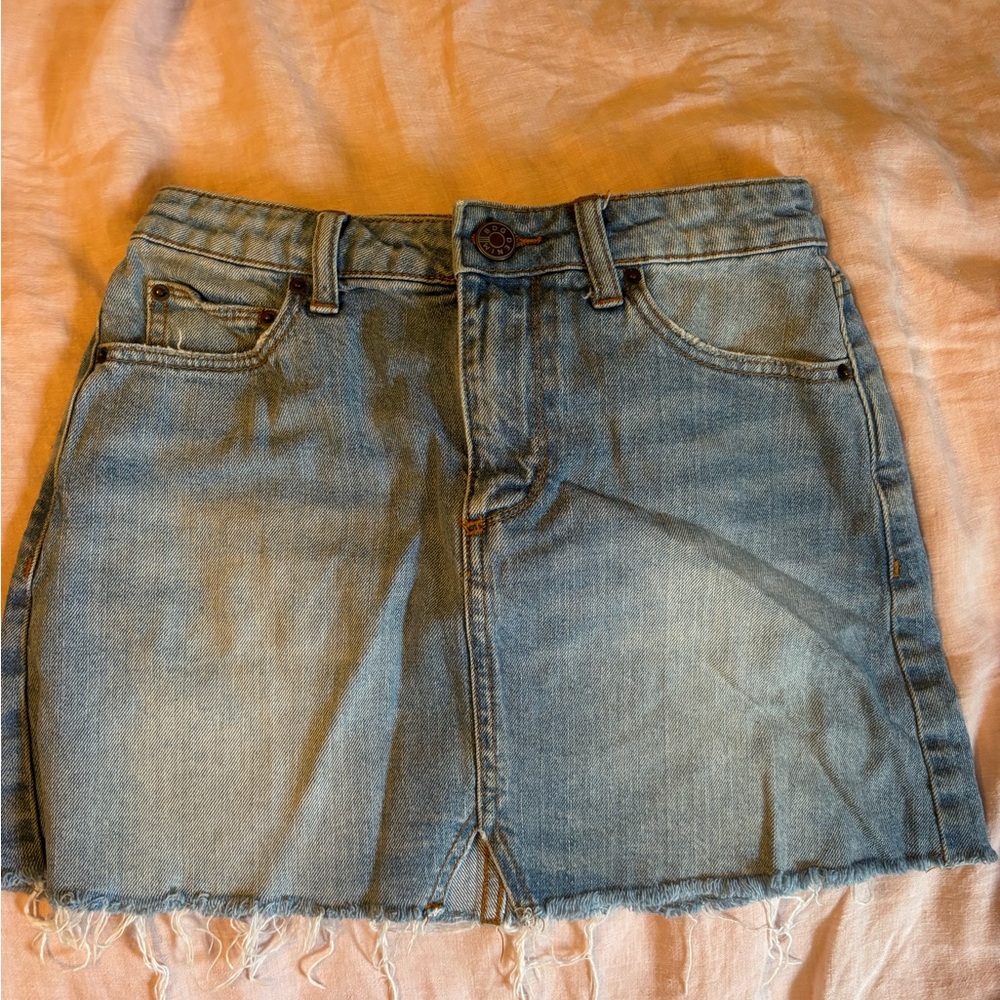 Urban Outfitters Blue Mini Denim Skirt Casual